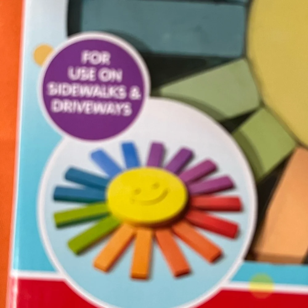 6/$25 Vibrant Sun Chalk Set for Kids - Picture 6 of 8